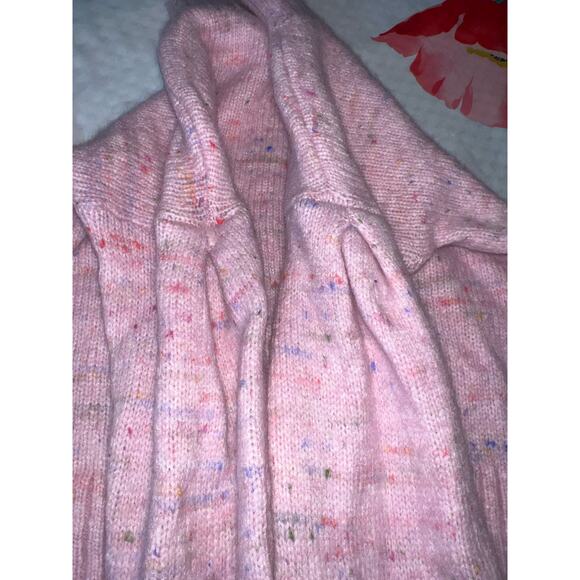 Club Monaco Pink Speckled Knit Long Sleeve Sweater Women’s Small - Picture 6 of 8